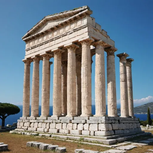 Prompt: ionian apollo temple