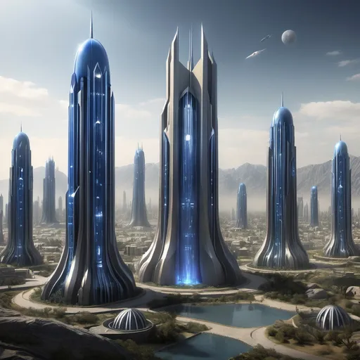 Prompt: kandor city