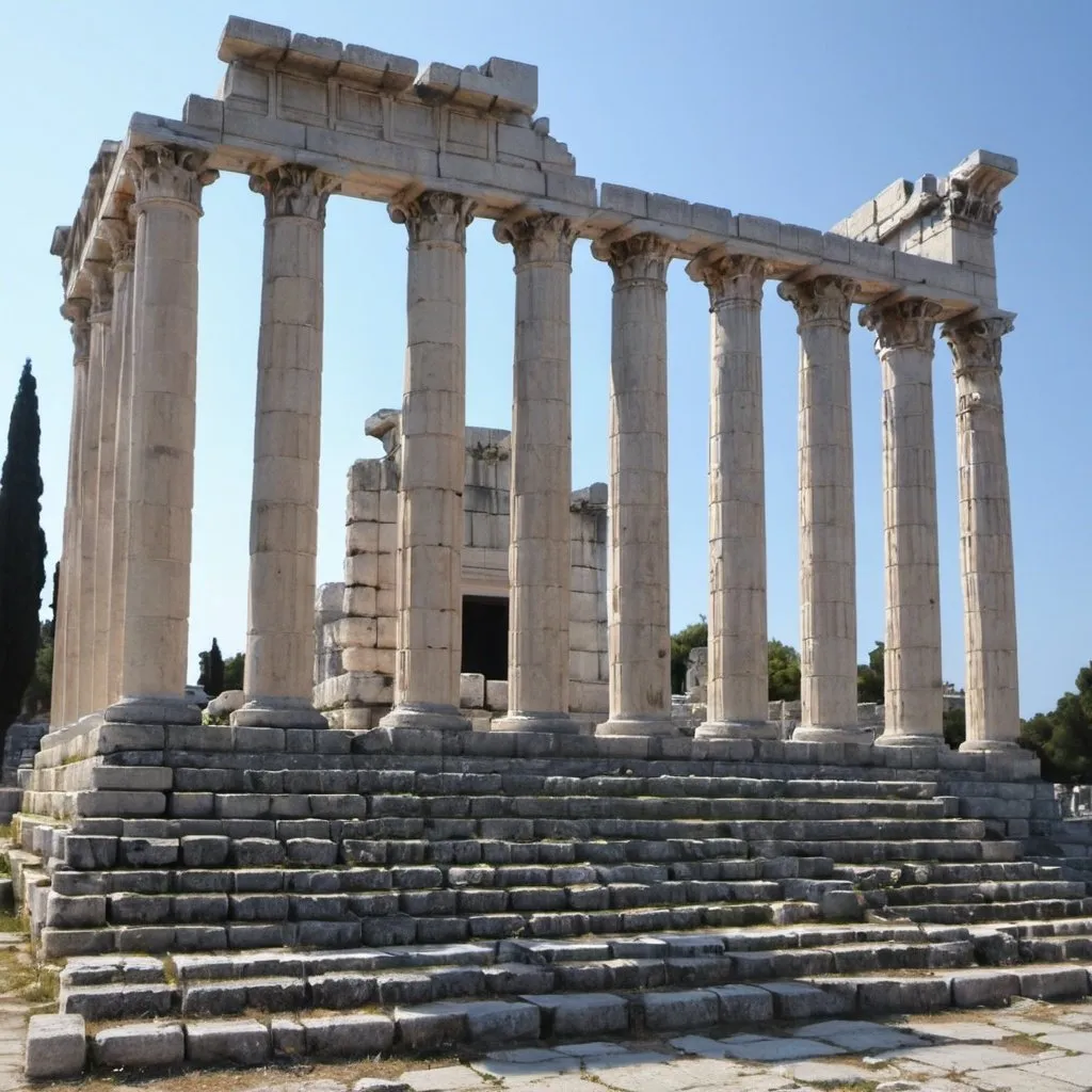 Prompt: ionian apollo temple didyma