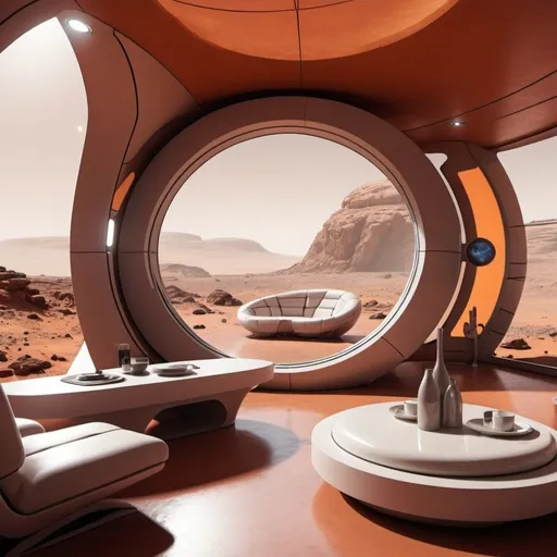 Prompt: Mars futuristic home