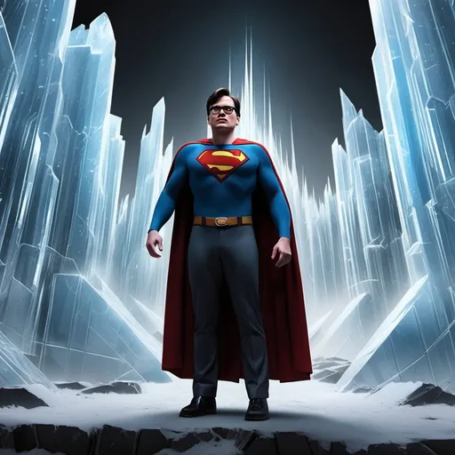 Prompt: fortress of solitude clark kent