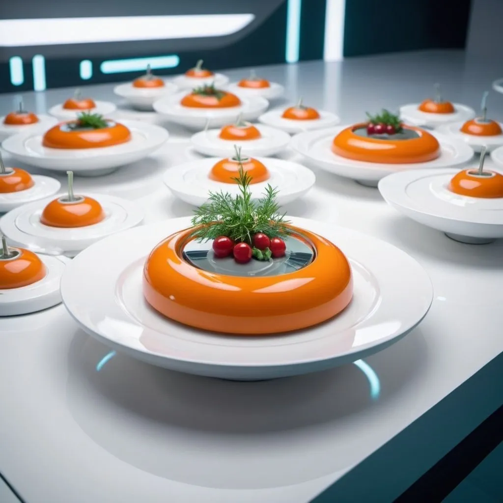 Prompt: futuristic food