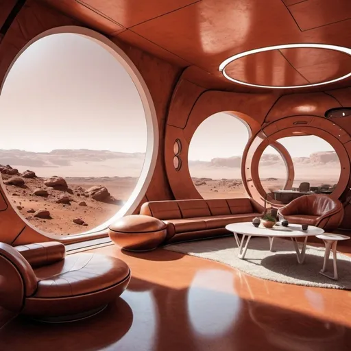 Prompt: Mars futuristic home