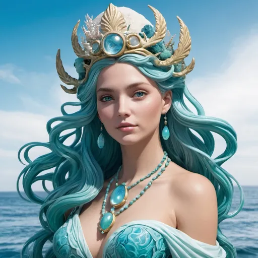 Prompt: sea goddess Eos