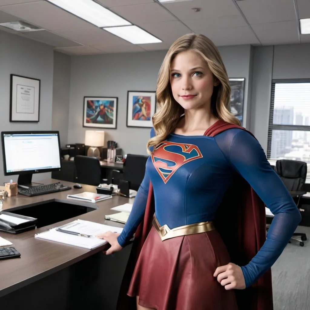 Prompt: Supergirl office 