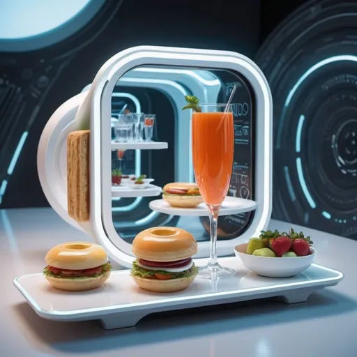 Prompt: futuristic food and drink
