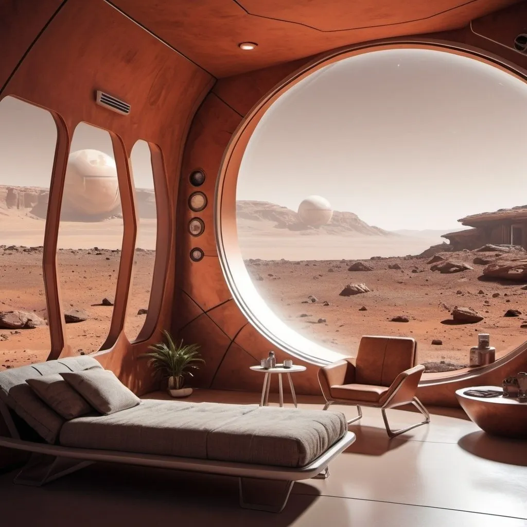 Prompt: Mars futuristic home