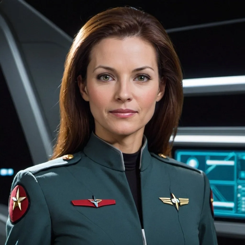 Prompt: enterprise female commander