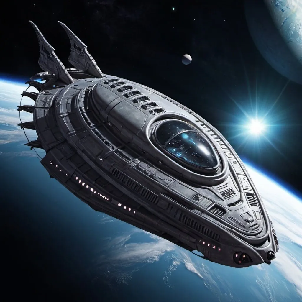 Prompt: space alien ship