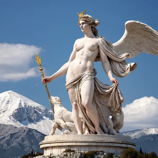 Prompt: Mount Olympus greek Eos Goddess
