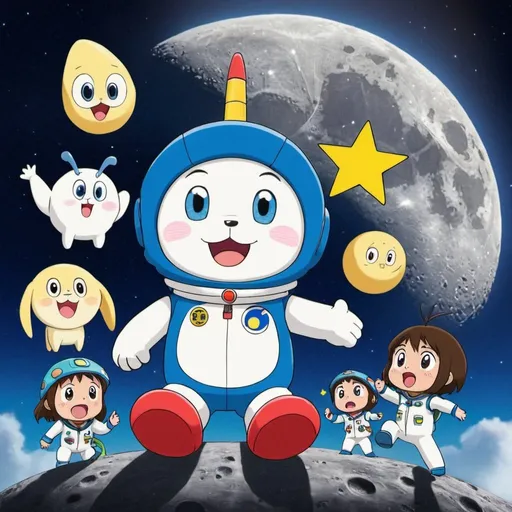 Prompt: Dorisamon:The Movie Bobby’s Chronicle of The Moon Exploration
