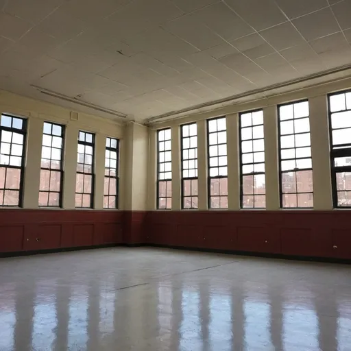 Prompt: 🛣️ P17X @ 1425X Bronx Avalon high school Center🏫 interior Super Huge 1967 Elias Avenue in The Bronx in 2026🇺🇸