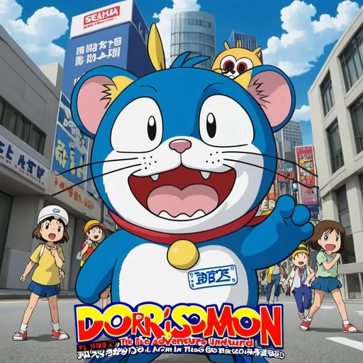 Prompt: Dorisamon The Movie Bobby’s New Great Adventure into The Underworld DS From Sega Nintendo DS by Finunkouyo TV Asahi Shin-Ei Animation in 2007🇯🇵