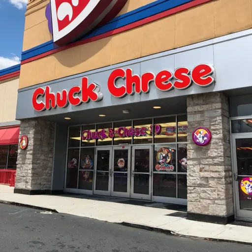 Prompt: Chuck E. Cheese Bronx Fordham Road City