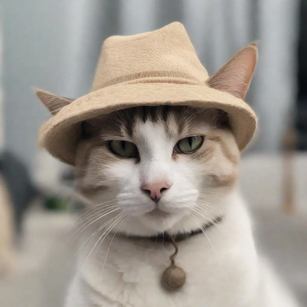 Prompt: A cat wearing a hat