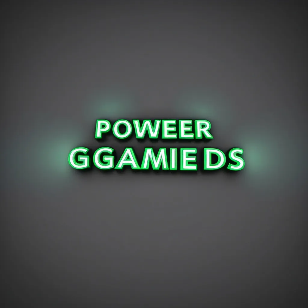 Prompt: Power sign then add a text PowerGamesDGS 