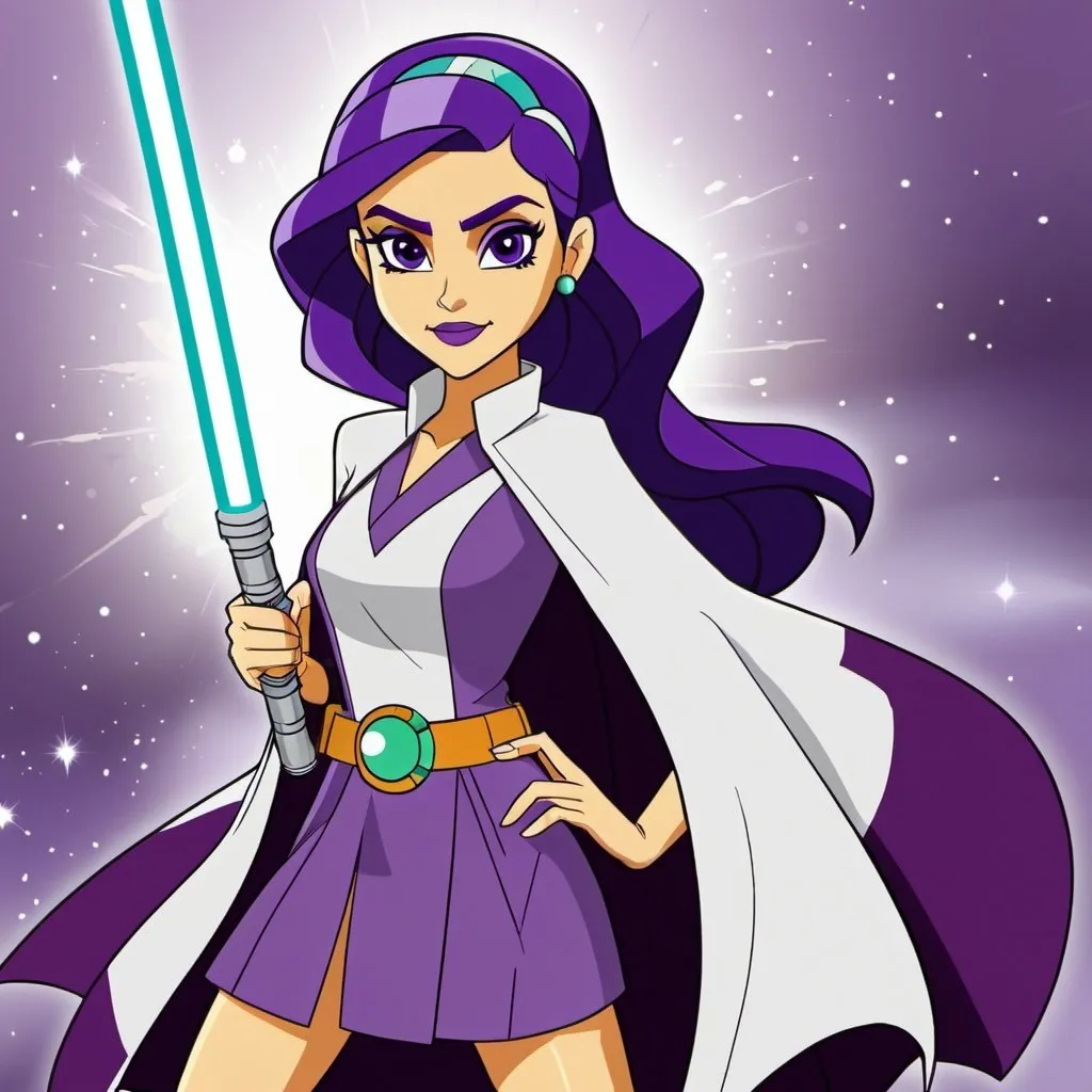 Prompt: star wars equestria girls adult jedi rarity
