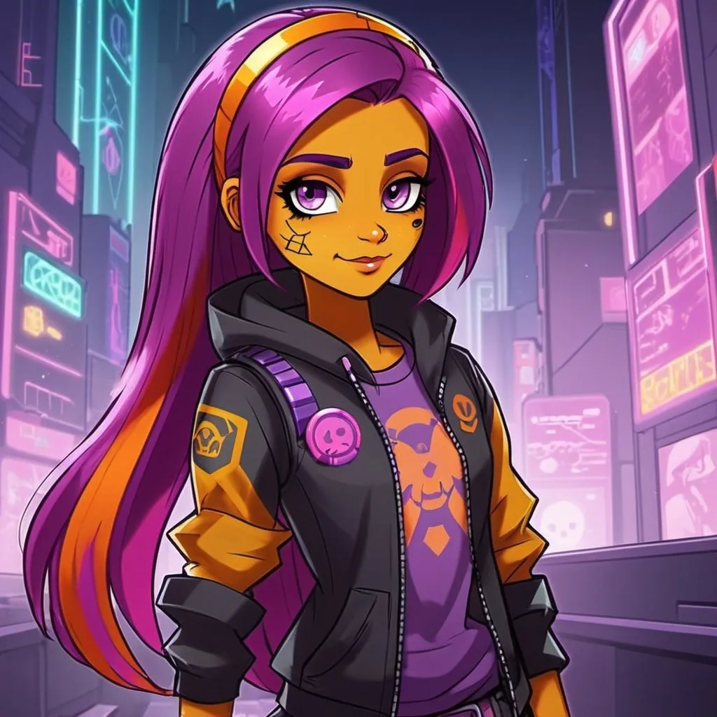 Prompt: cyberpunk equestria girls scootaloo