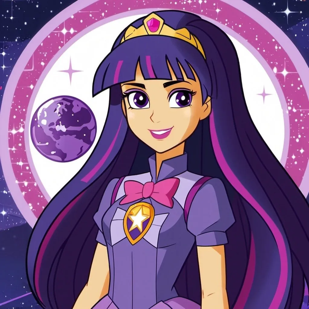 Prompt: sci fi equestria girls twilight sparkle
