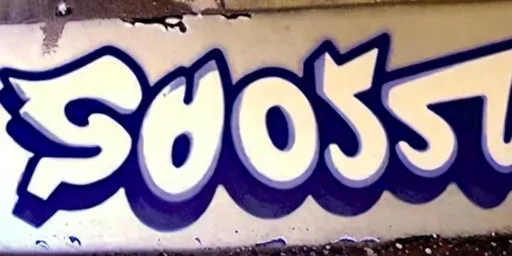 Prompt: Simple graffiti tag that says ghost