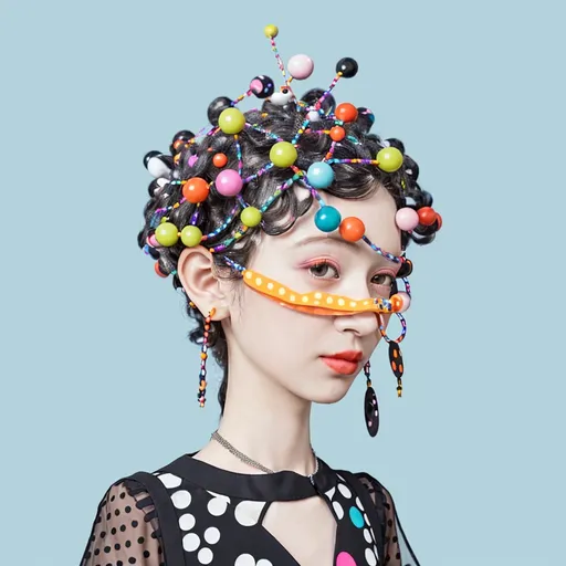 Prompt: Meet Polkadot, a visionary and multifaceted individual whose essence embodies interconnectedness and forward-thinking innovation. Their presence is marked by a kaleidoscope of colorful ideas, each dot representing a unique facet of their multifaceted personality. Polkadot exudes an infectious energy, akin to the vibrant threads connecting various communities and blockchains. They're adorned in a wardrobe that reflects diversity, with each garment representing the unique governance and identity of the chains they connect. Their demeanor is one of inclusivity and adaptability, embracing the collaborative spirit that drives interoperability. Polkadot's conversations are a symphony of technological prowess and futuristic aspirations, always seeking new ways to bridge divides and foster a united digital landscape. With an ever-expanding network of connections, Polkadot navigates the realms of possibility, a trailblazer in the realm of decentralized innovation.