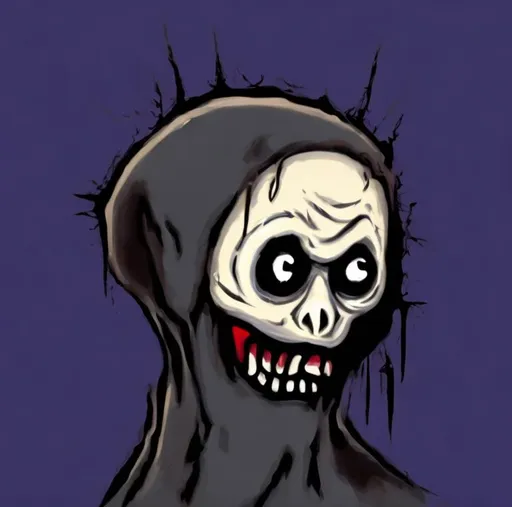 Prompt: add character to scream painting

