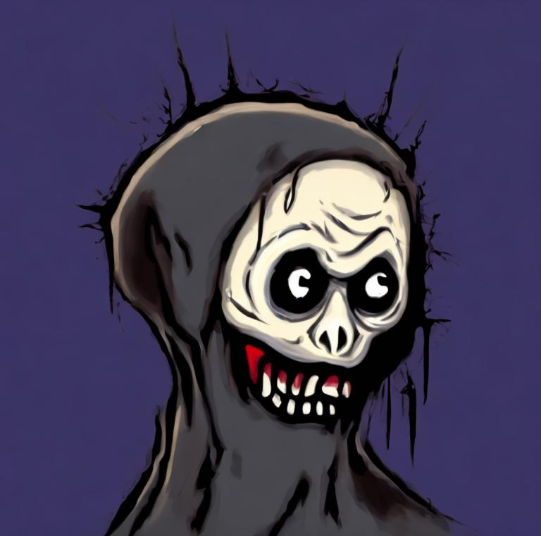 Prompt: add character to scream painting

