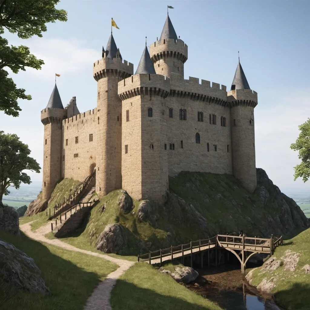 Prompt: Arthur s medieval castle