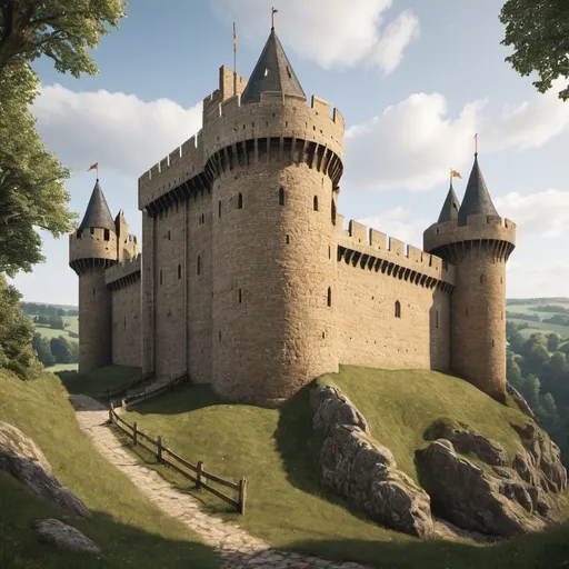 Prompt: Arthur s medieval castle