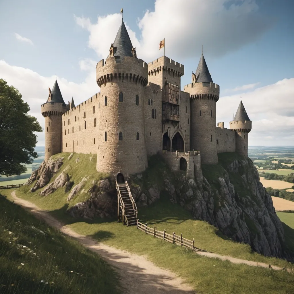 Prompt: Arthur s medieval castle