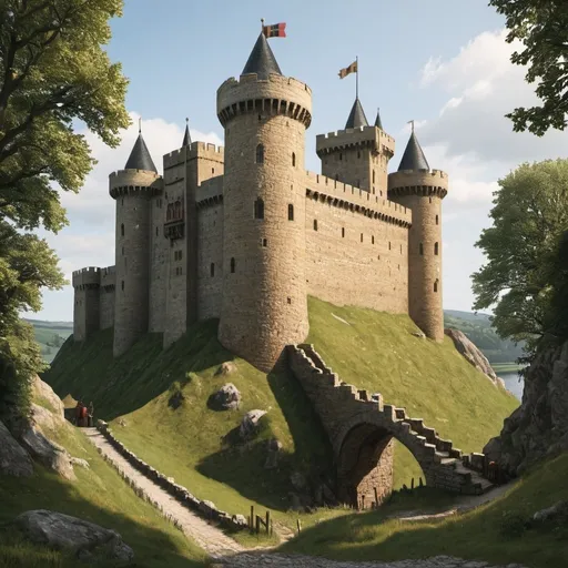 Prompt: Arthur s medieval castle