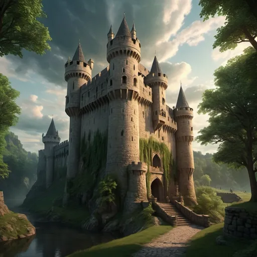 Prompt: Arthur s medieval castle