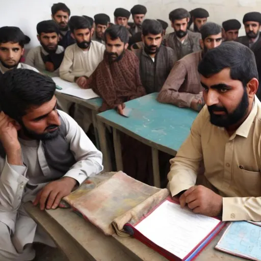 Prompt: Afghan teachar lose his  job