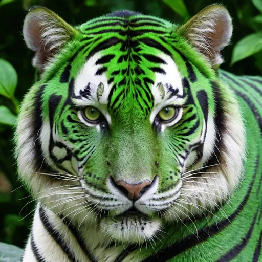 Prompt: green tiger
