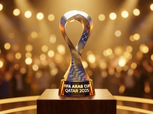 Prompt: Remov the text from this image, and make the trophy in modern 3D style.