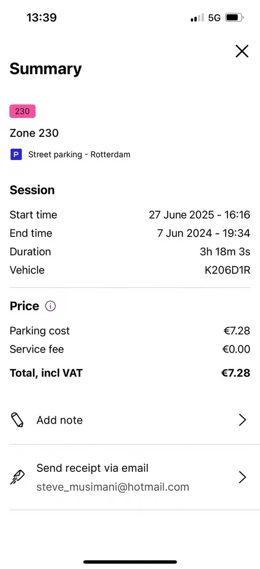 Prompt: Chat make the start date and end date 27 June 2025
And make the vehicle plate K206D1R