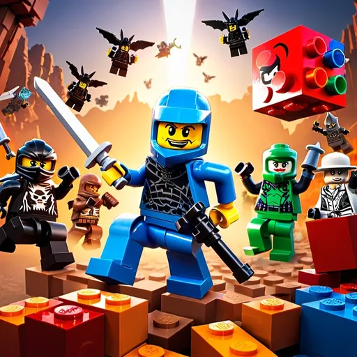 Prompt: Lego PVP Thumbnail