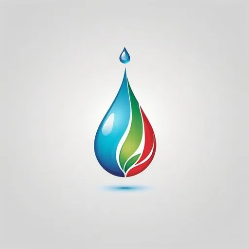 Prompt: Detailed water drop logo, vibrant and clean, high quality, modern, health message, transparent, minimalistic, water-themed, purity, fresh, symbolic, professional, clear communication, subtle highlights, sleek design, best quality, 3 colours red green blue, minimalist style, symbolic drop, professional, clear communication, health message