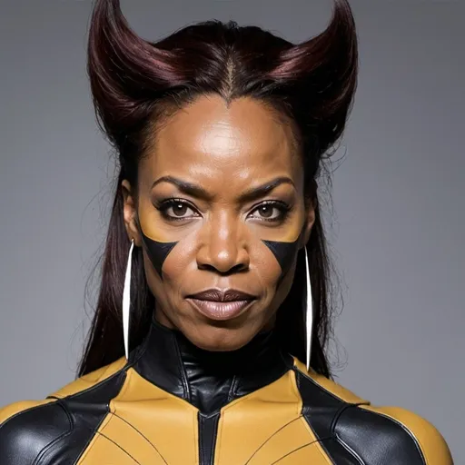 Prompt: Make Angela Basset Wolverine from X-Men