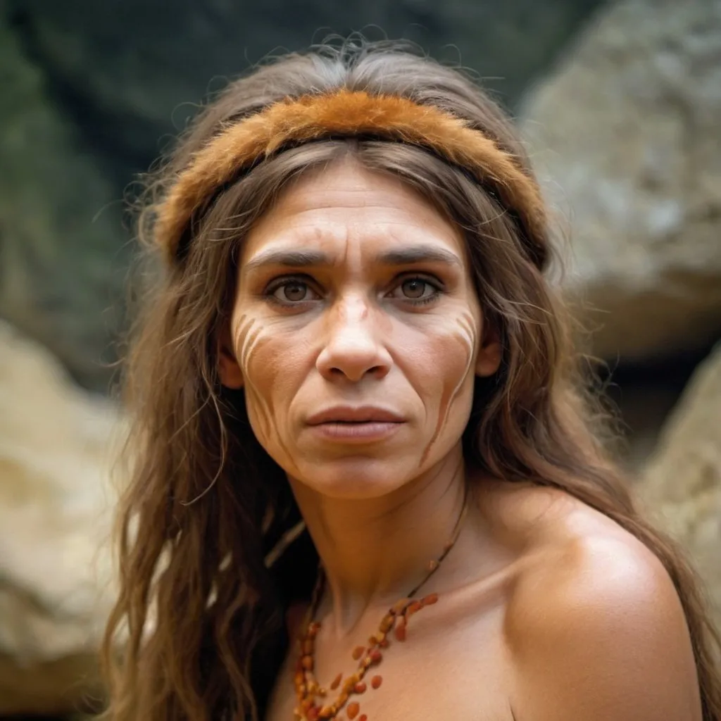 Beautiful neanderthal woman