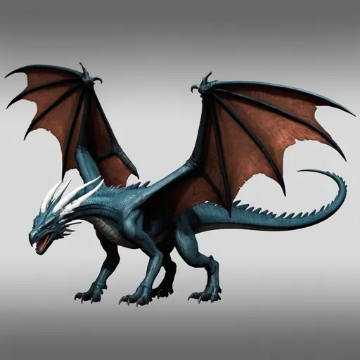 Prompt: birdlike wyvern with wings for forelegs and two hindlegs