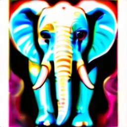 Prompt: God-like elephant, majestic and powerful, golden tusks and ornate jewelry, surreal fantasy, mystical aura, vibrant and surreal, high quality, detailed oil painting, majestic, surreal fantasy, vibrant colors, ornate jewelry, mystical aura, powerful presence, grandiose, divine lighting