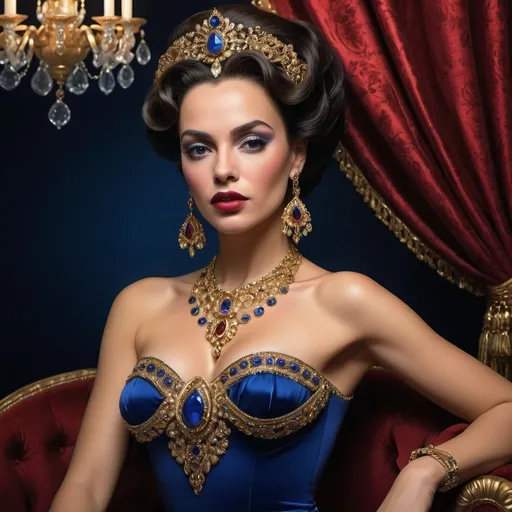 Prompt: Fascinating Portraits of the Diva Icon Craqdi Mazedona De La Altadama Craquis Díaz