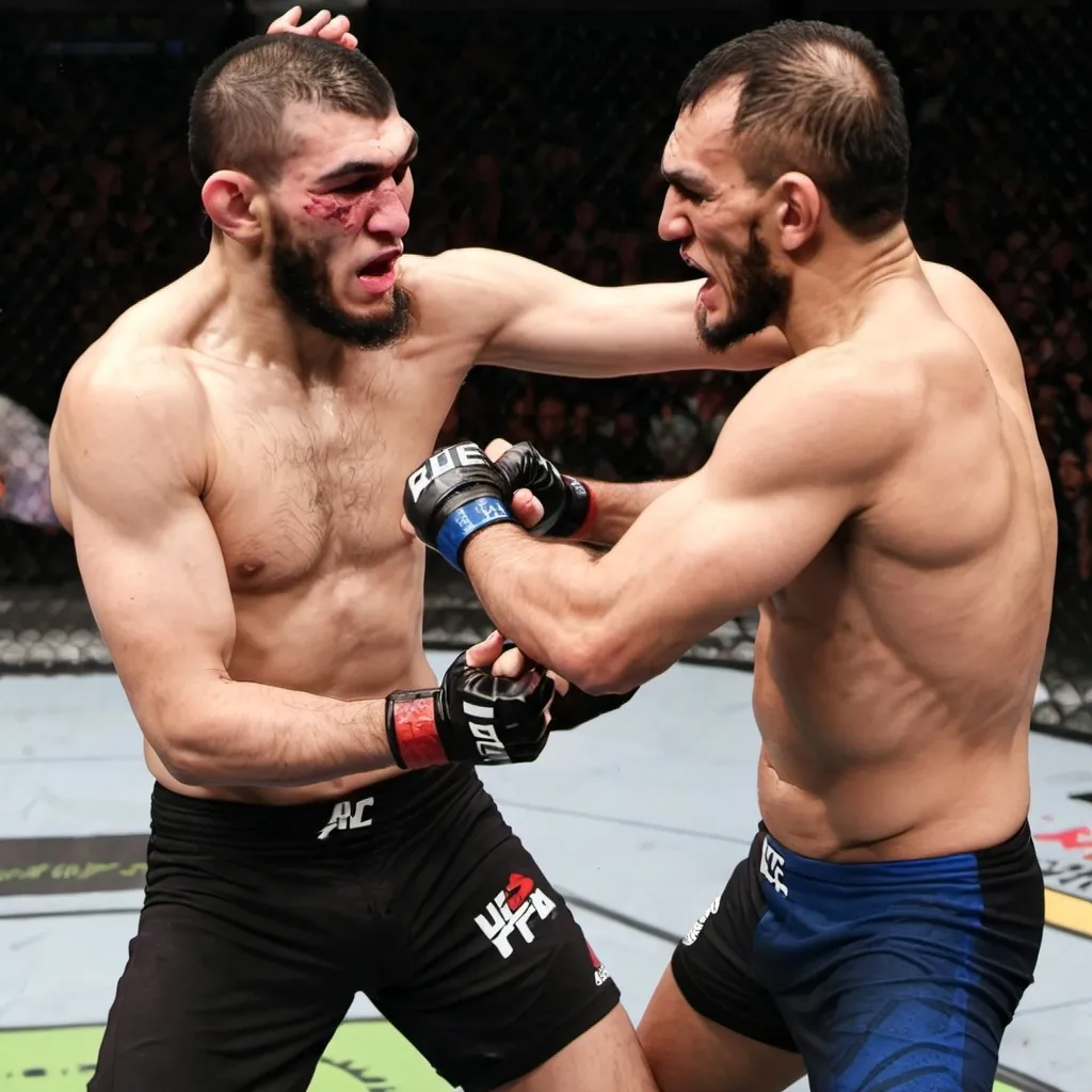 Prompt: khabib vs tony ferguson
darce choke



