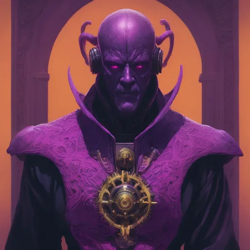 Prompt: Purple knight, eldritch being, tentacles, lovecraft, greg rutkowski, vibrant colors, full hd, high quality, 4k, trending on artstation, oil painting, symmetrical, intricate, highly detailed,  in the style of Jordan Grimmer, deviantart, gouache, hyperrealism, lens flare, flickering light, aetherpunk, deep color" trending on artstation, in the style of Artgerm, Arthur Suydam, Alex Maleev, Shintaro Kago, Gil Elvgren, Greg rutkowski, dark color palette, amazing shading, masterpiece, 4k, intricate detail illustration, painting, drawing, art, sketch