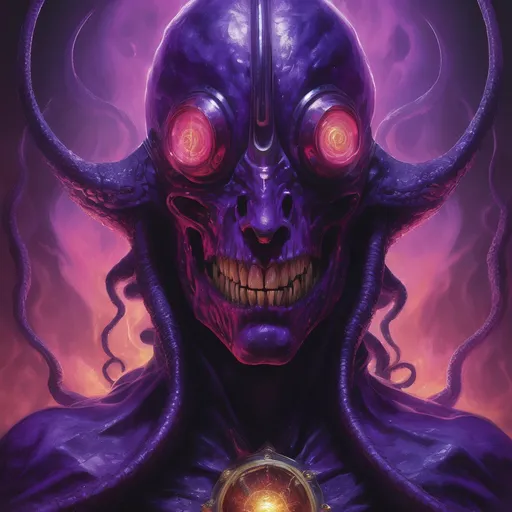 Prompt: Purple knight, eldritch being, tentacles, lovecraft, greg rutkowski, vibrant colors, full hd, high quality, 4k, trending on artstation, oil painting, symmetrical, intricate, highly detailed,  in the style of Jordan Grimmer, deviantart, gouache, hyperrealism, lens flare, flickering light, aetherpunk, deep color" trending on artstation, in the style of Artgerm, Arthur Suydam, Alex Maleev, Shintaro Kago, Gil Elvgren, Greg rutkowski, dark color palette, amazing shading, masterpiece, 4k, intricate detail illustration, painting, drawing, art, sketch