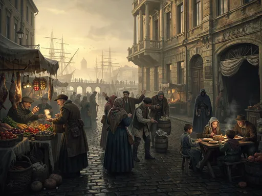 Prompt: Make a trailer for an Assassin's Creed game, but set in Odessa in 1875. Show the streets of that time, the port, the people, the Odessa Privoz market, and the traditions and customs of that time.