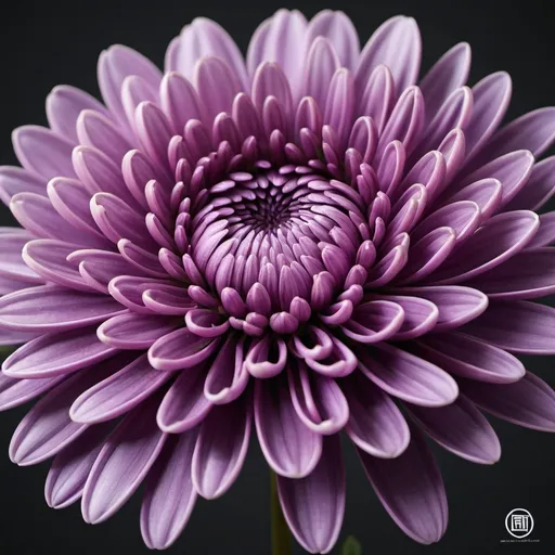 Prompt: illustration of purple chrysanthemum,classical, intricate details, Award Winning, Trending on Artstation