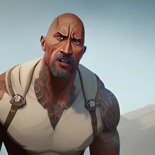 Prompt: Dwayne Johnson