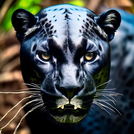 Prompt: Black Jaguar ultrareal portrait 